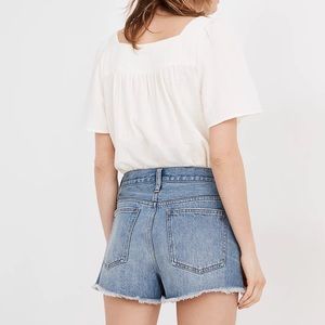 Madewell 2021 Relaxed Denim Shorts in Homecrest Wash: Ripped Edition